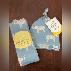 Copper Pearl knotted blanket and hat